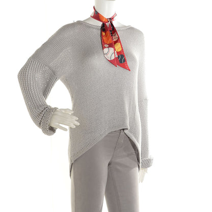 Hermes Silk Balles de Tennis Twilly Rouge Orange Blanc 2 of 5