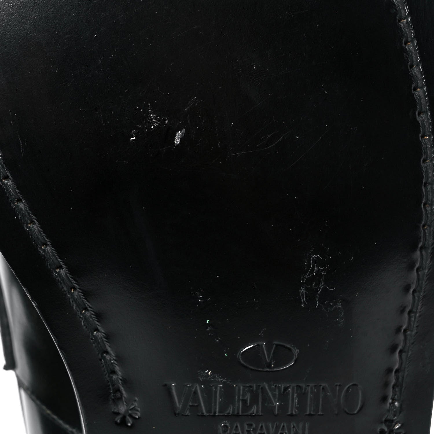 Valentino Garavani Calfskin Rockstud Loafers 40 Black 13 of 15