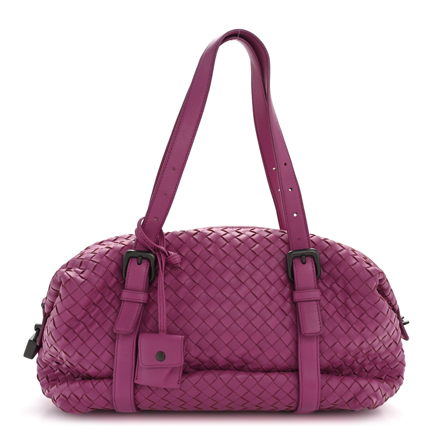 Nappa Intrecciato Montaigne Rings Satchel Ametiste