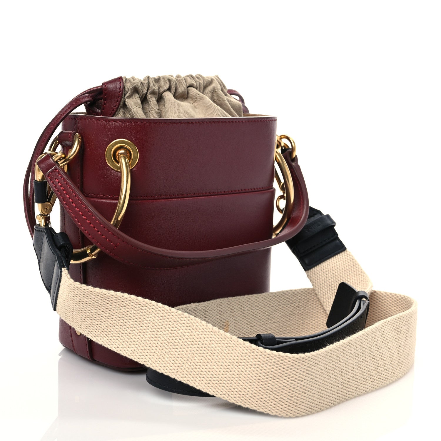 Chloe Smooth Calfskin Small Roy Bucket Bag Earthy Red 2 of 8