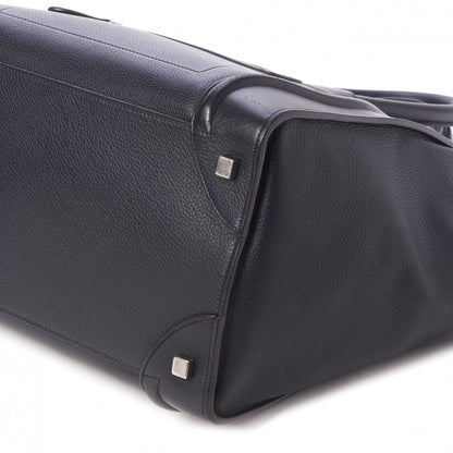 Celine Drummed Calfskin Mini Luggage Black 5 of 10