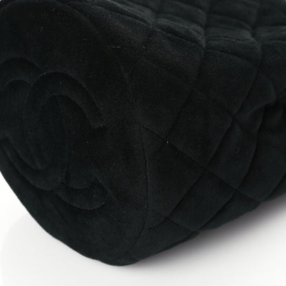 Chanel Velvet Quilted Pearl Crush Drawstring Bag Black 11 of 11