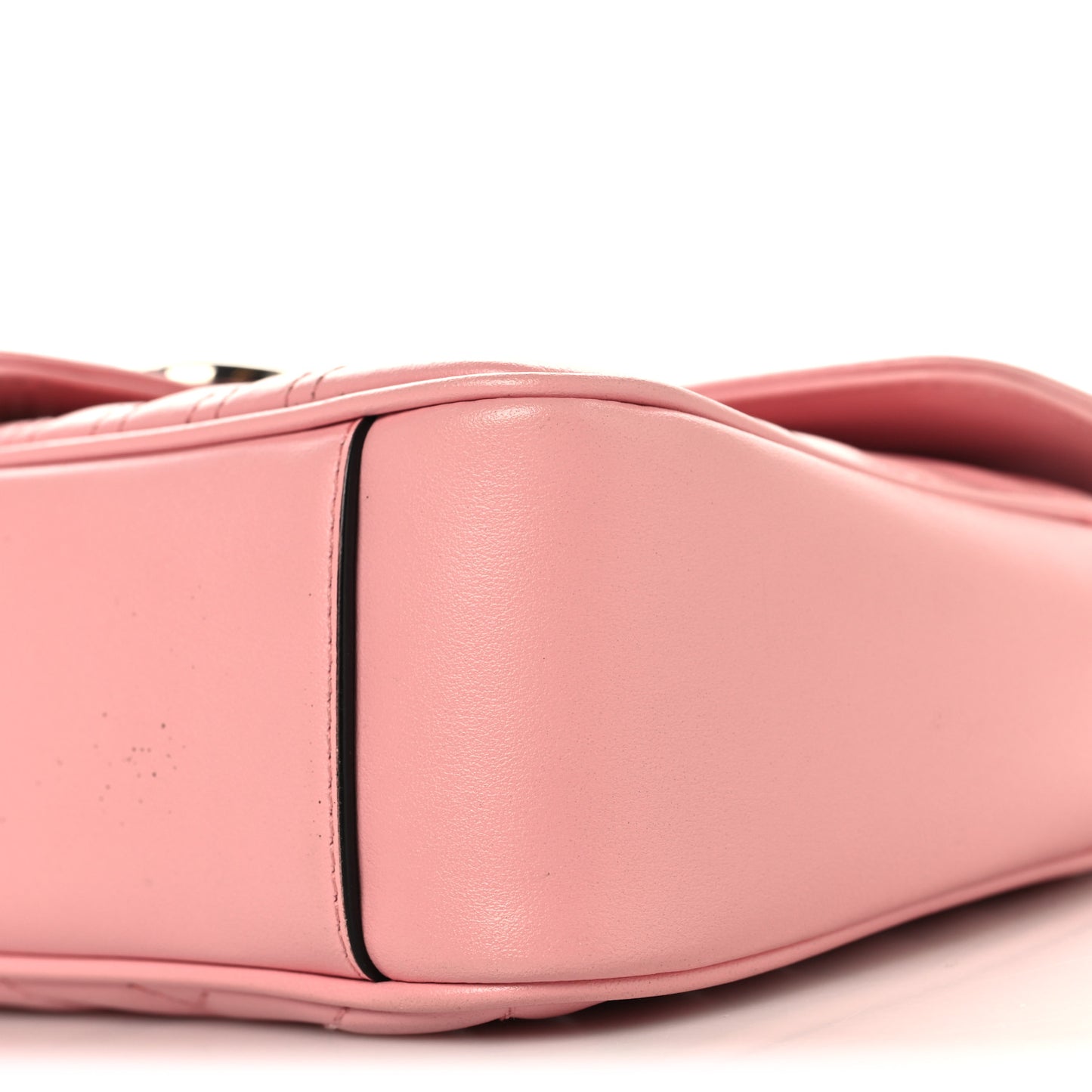 Calfskin Matelasse Small GG Marmont Shoulder Bag Wild Rose