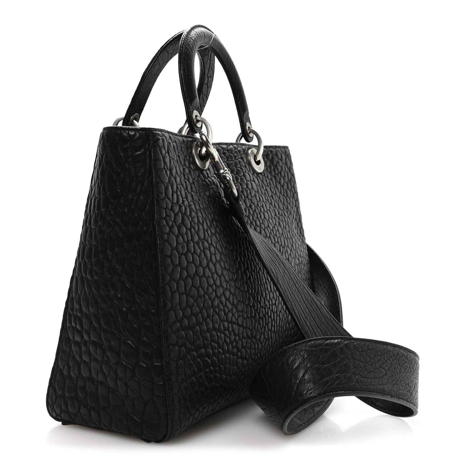 Christian Dior Canyon Grained Lambskin Large Lady Dior Black 3 of 10