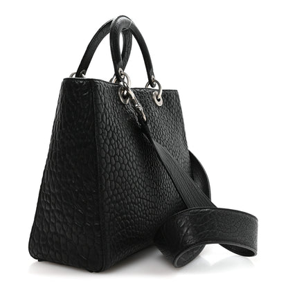 Christian Dior Canyon Grained Lambskin Large Lady Dior Black 3 of 10