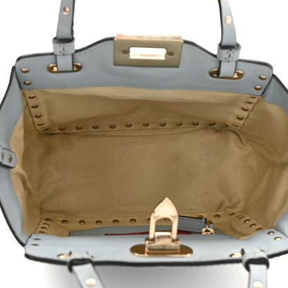 Valentino Garavani Vitello Mini Rockstud Tote Sky Sorbet 5 of 9