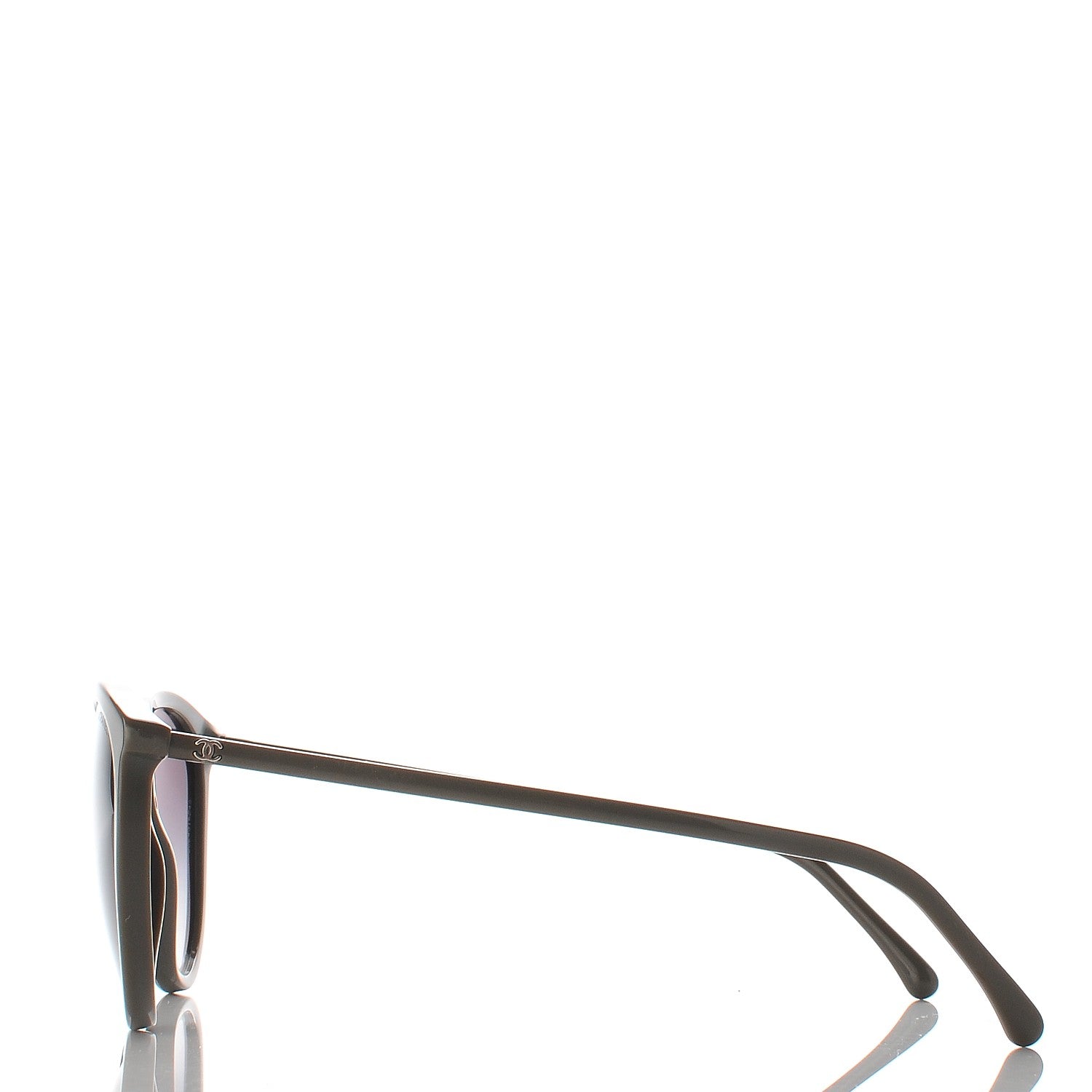 Chanel Acetate Butterfly Winter Sunglasses 5382 Khaki 3 of 9
