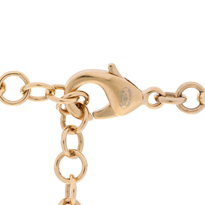 Chanel Crystal Pearl CC Heart Pendant Necklace Gold 5 of 6