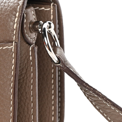 Hermes Taurillon Clemence Sac Roulis 23 Etoupe 15 of 16