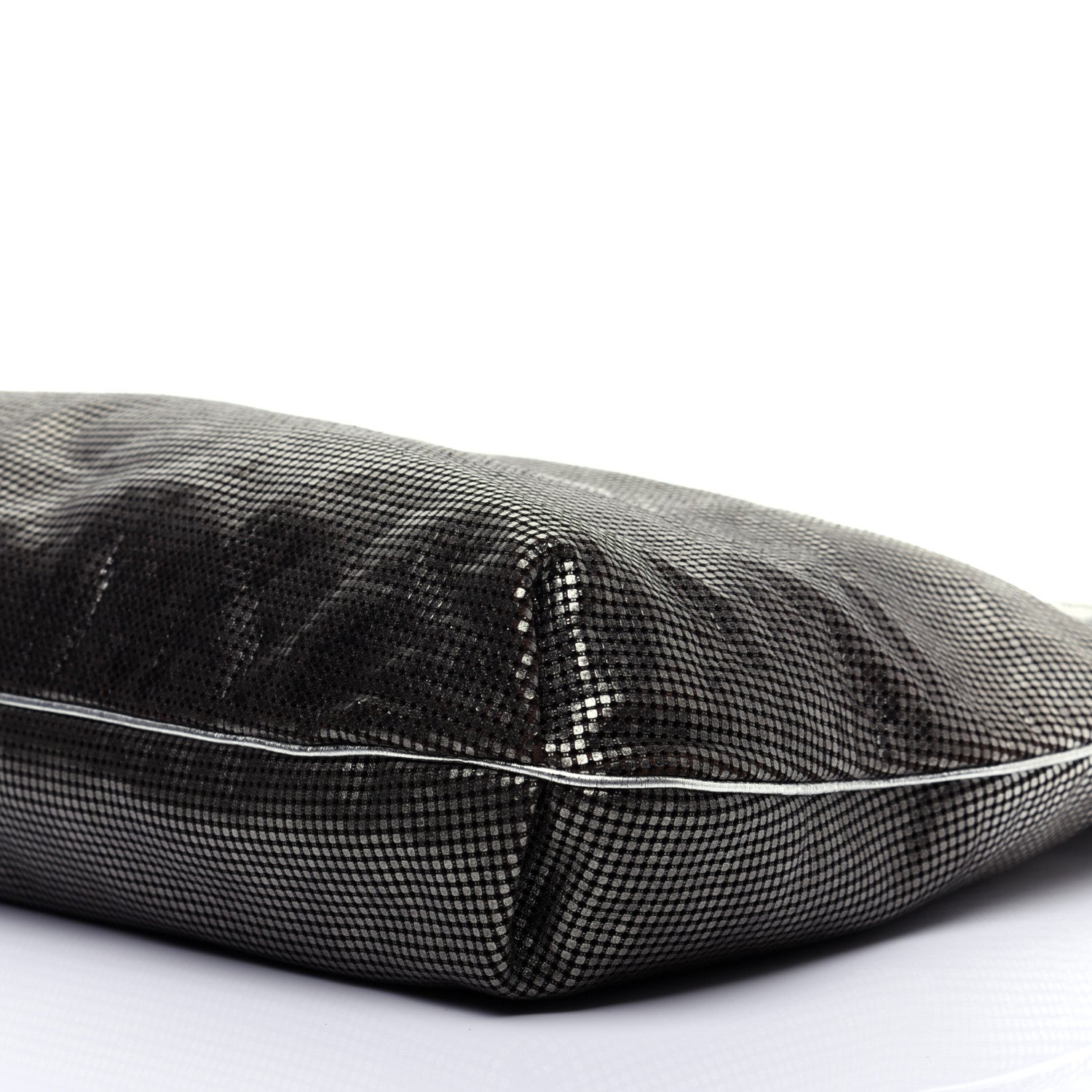 Chanel Metallic Perforated Lambskin Hollywood Hobo Silver 7 of 11