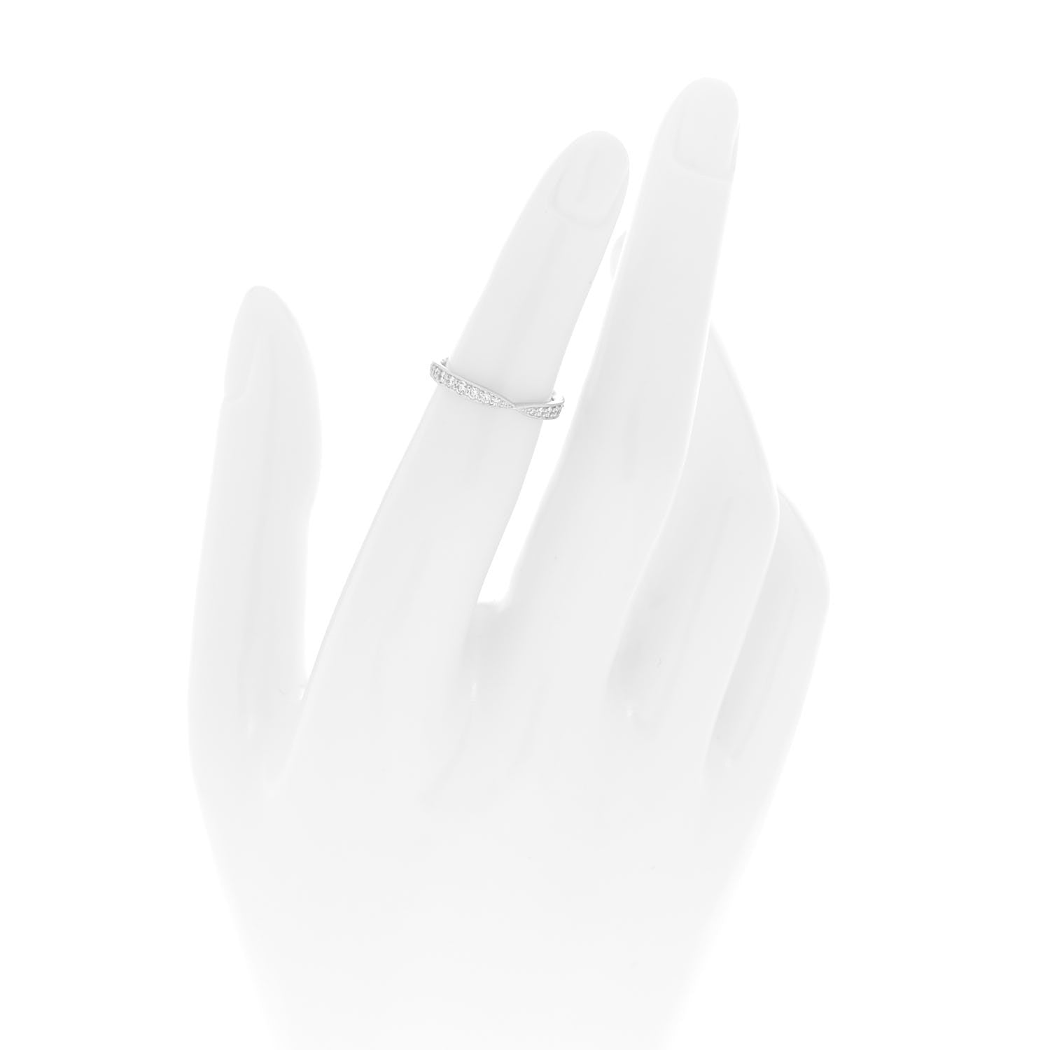 Tiffany Platinum Diamond Harmony Bead-set Band Ring 48 4.5 2 of 5