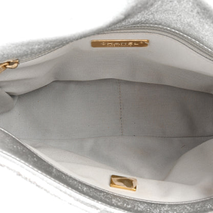 Chanel Metallic Lambskin Quilted Medium 19 Flap Silver 4 of 9