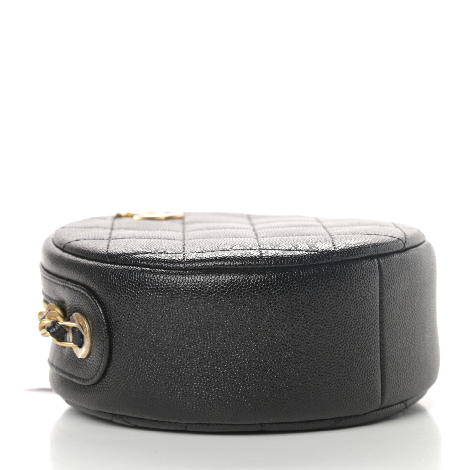 Chanel Caviar Quilted Small Round Bag With Chain Black 4 of 10