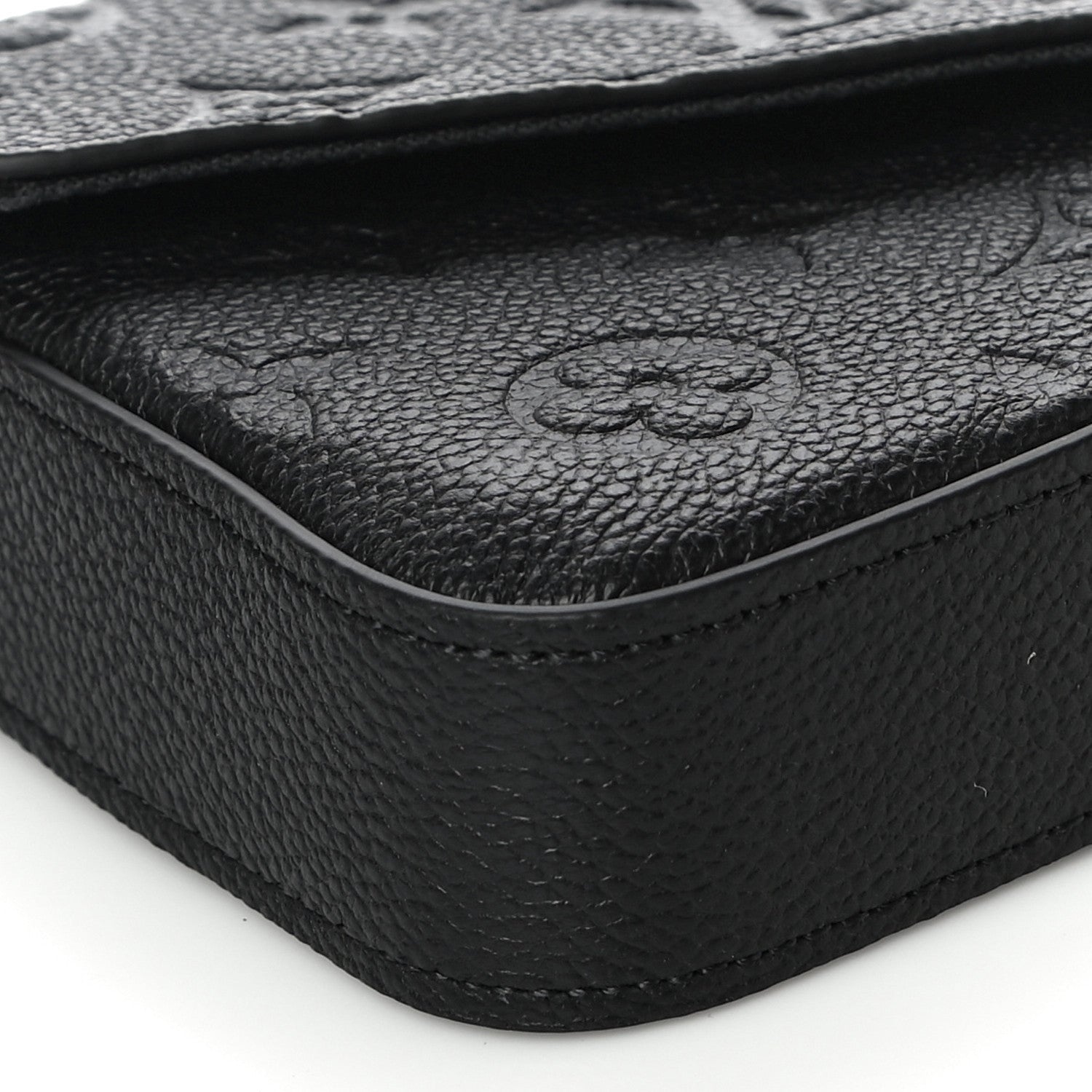 Louis Vuitton Empreinte Pochette Felicie Chain Wallet Black 9 of 10