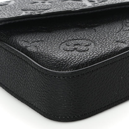 Louis Vuitton Empreinte Pochette Felicie Chain Wallet Black 9 of 10