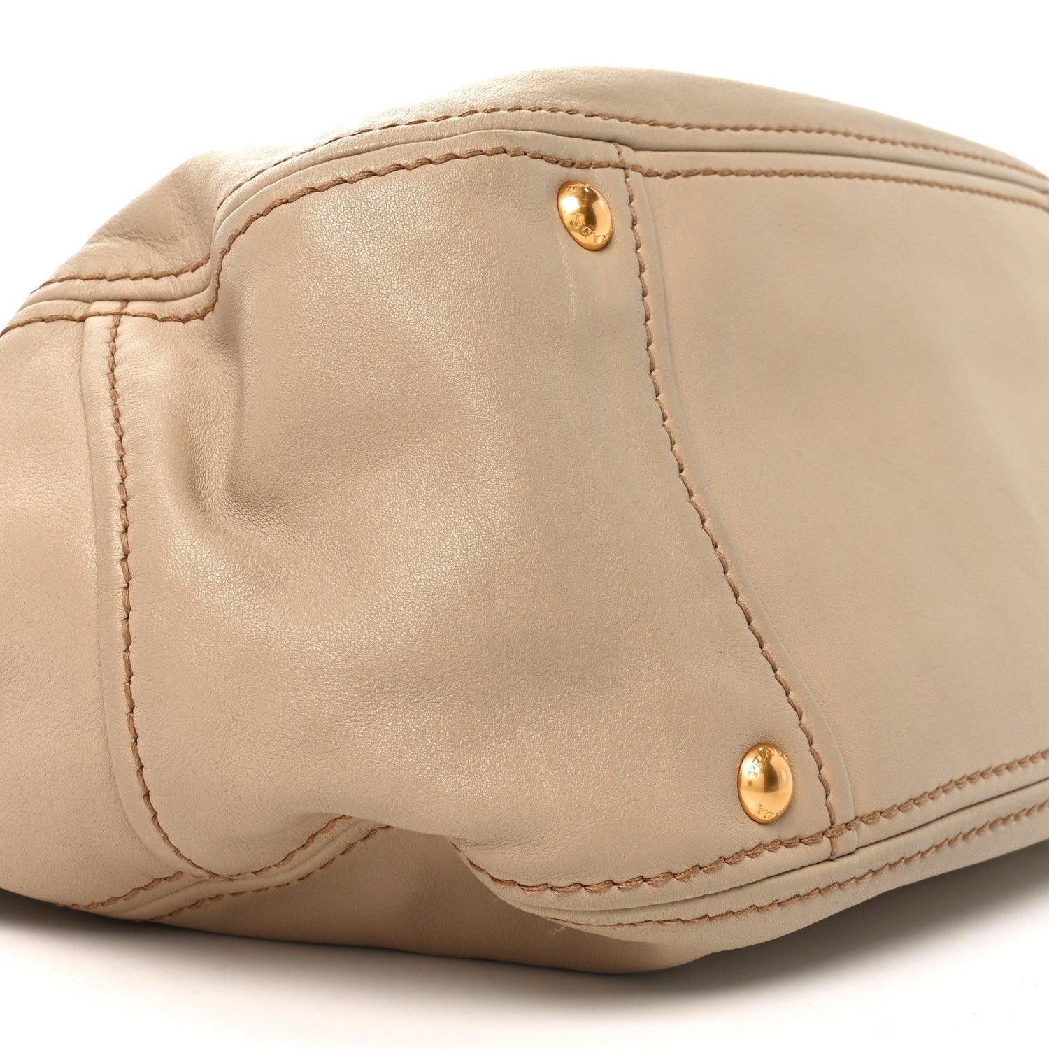 Prada Calfskin Medium Tote Beige 8 of 9