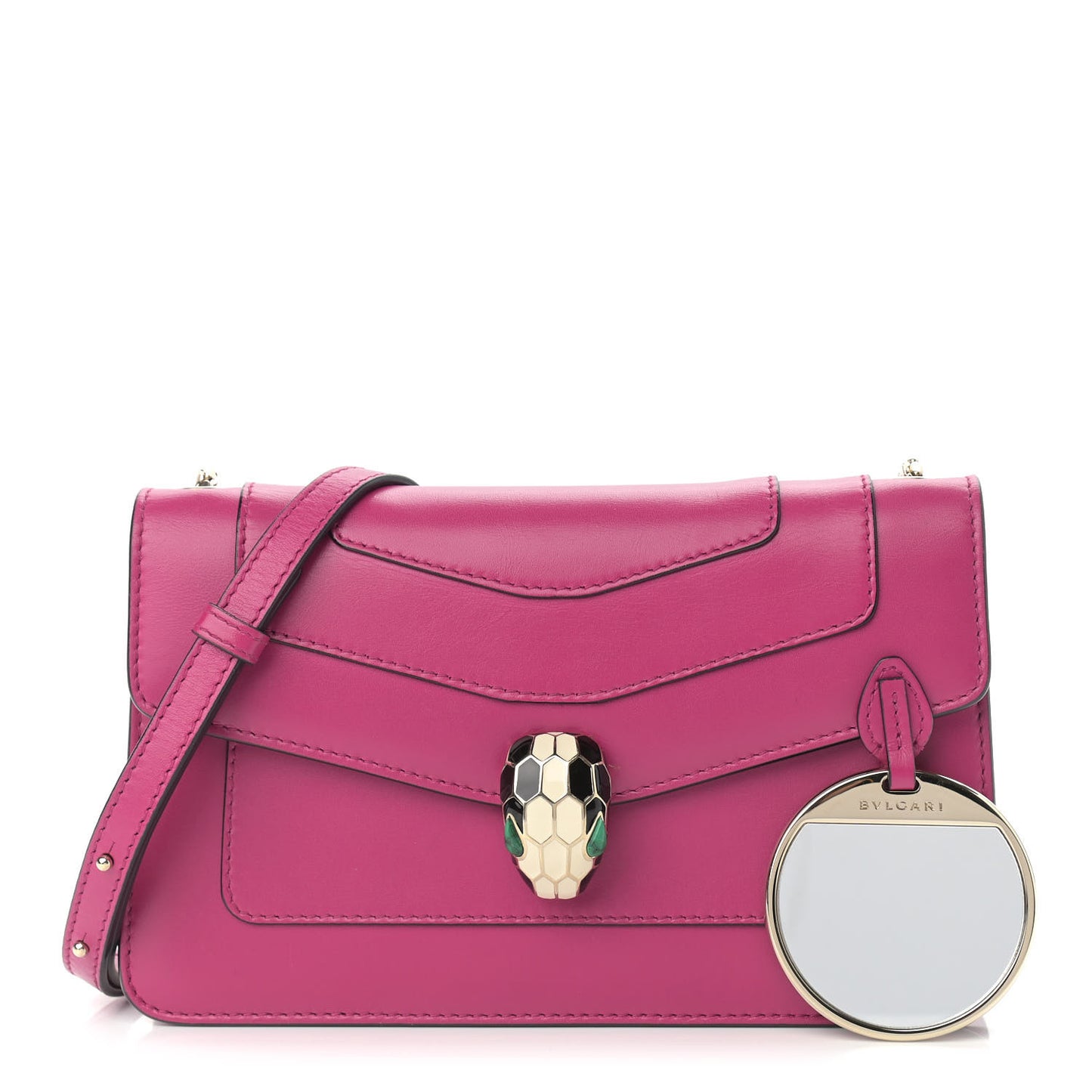 Calfskin Serpenti Forever Crossbody Bag Plum