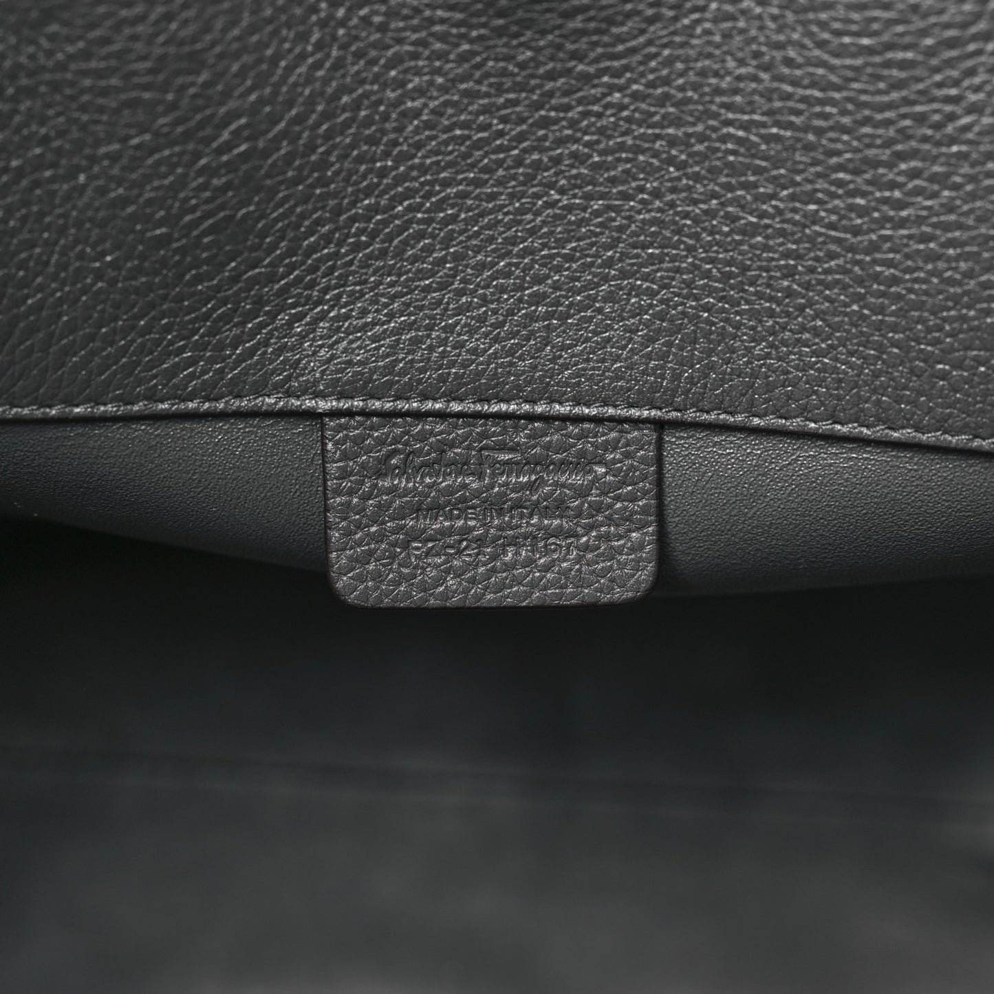 Calfskin Studio Bag Dark Grey