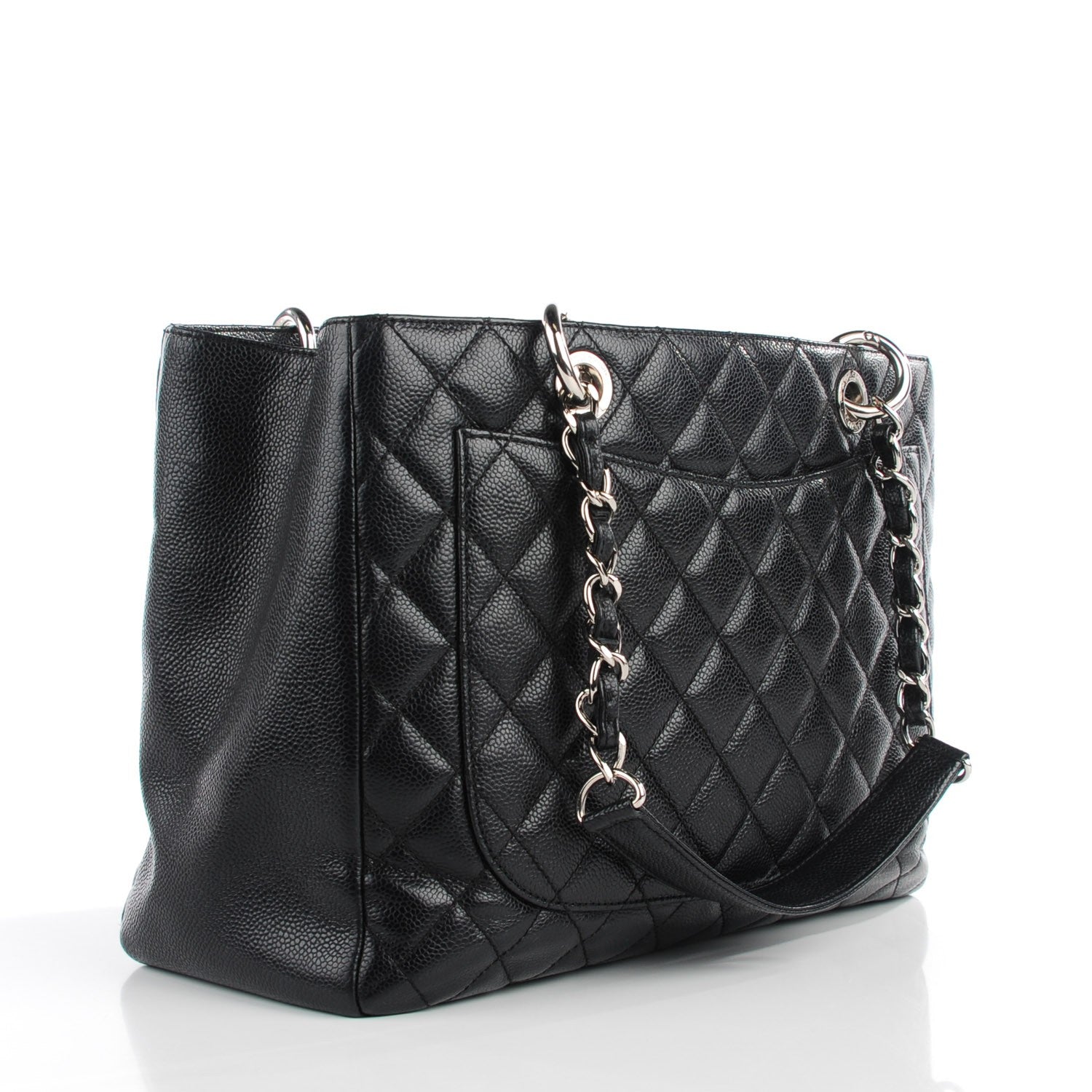 Chanel Caviar Quilted Grand Shopping Tote GST Black 3 of 7