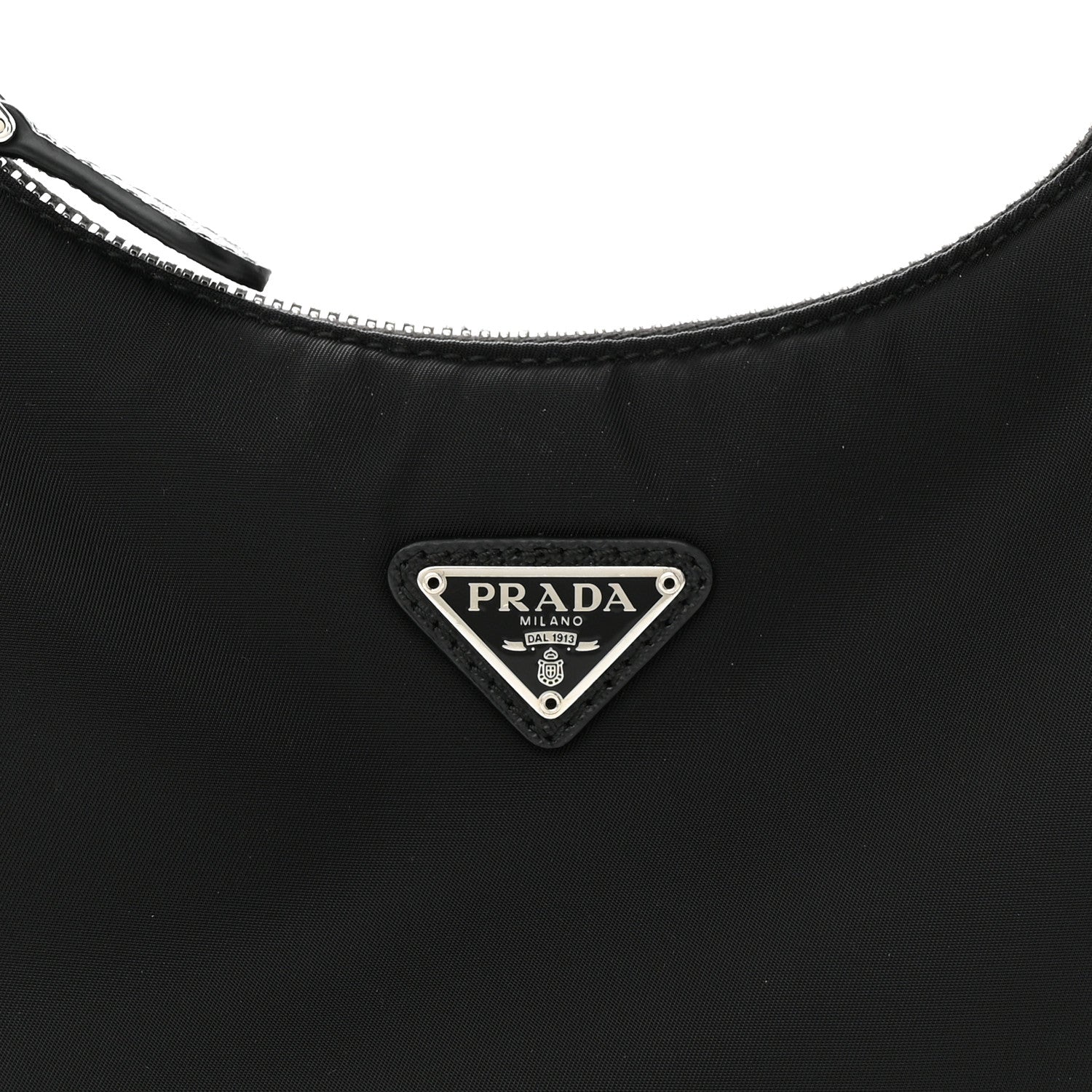 Prada Tessuto Nylon Saffiano Mini Re-Edition 2005 Bag Black 8 of 13