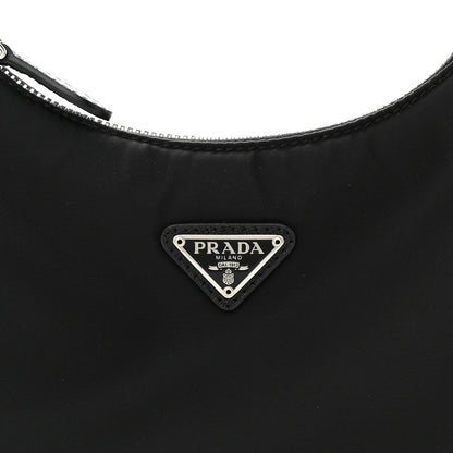 Prada Tessuto Nylon Saffiano Mini Re-Edition 2005 Bag Black 8 of 13