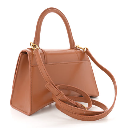 Balenciaga Shiny Box Calfskin Small Hourglass Top Handle Bag Camel 3 of 12