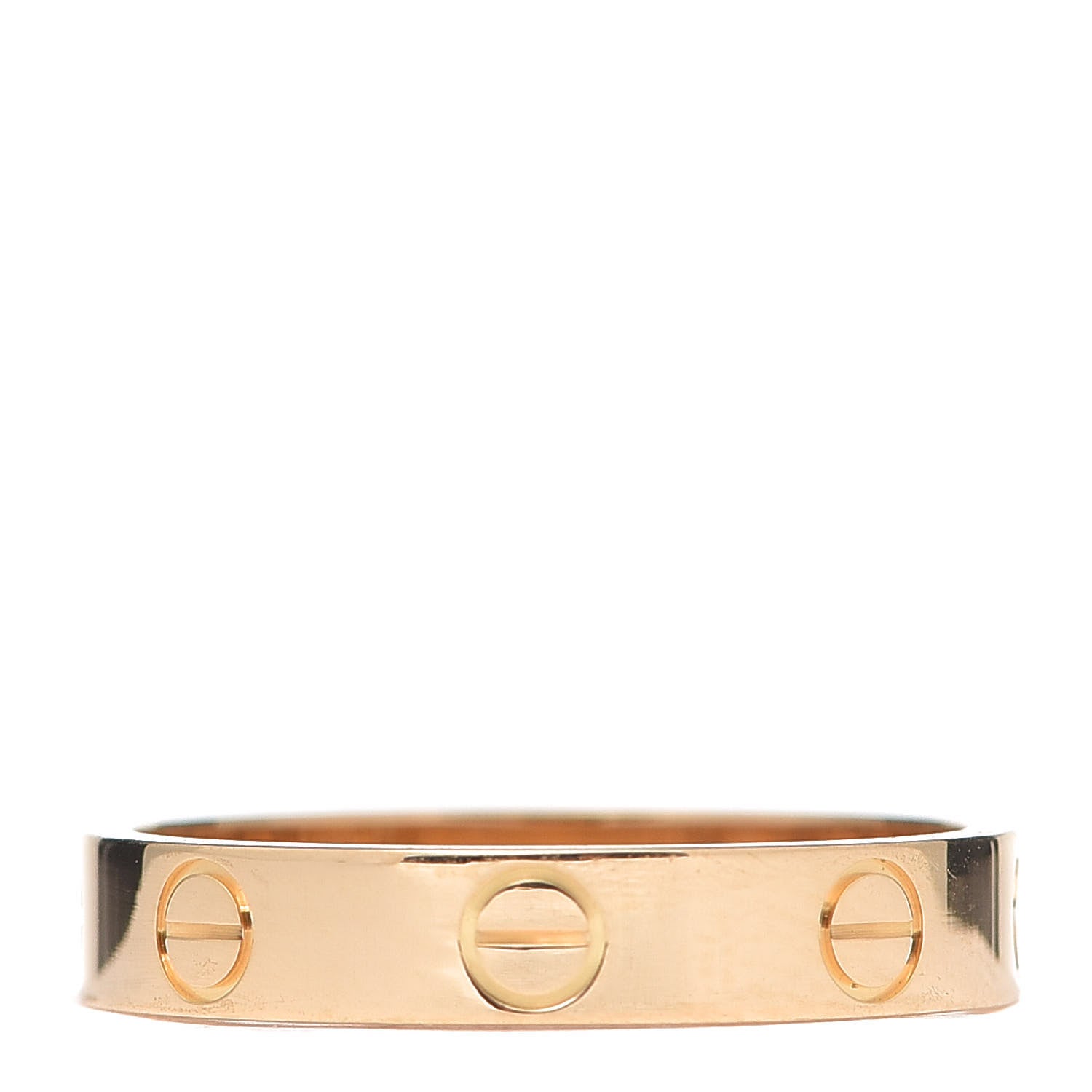 Cartier 18K Yellow Gold 3.5mm LOVE Wedding Band Ring 53 6.5 3 of 6