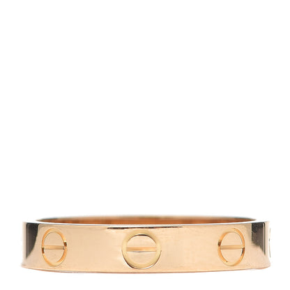 Cartier 18K Yellow Gold 3.5mm LOVE Wedding Band Ring 53 6.5 3 of 6