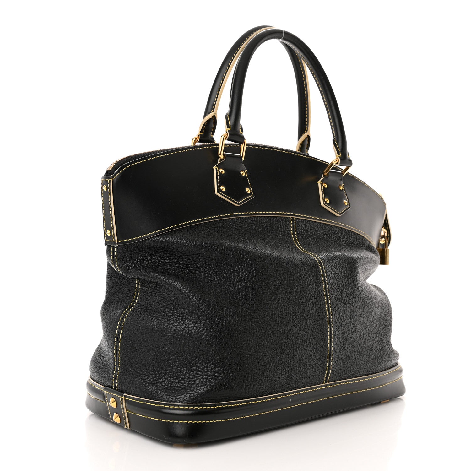 Louis Vuitton Suhali Lockit MM Black 3 of 14