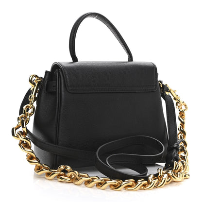 Versace Grained Calfskin Small La Medusa Top Handle Bag Black 3 of 11