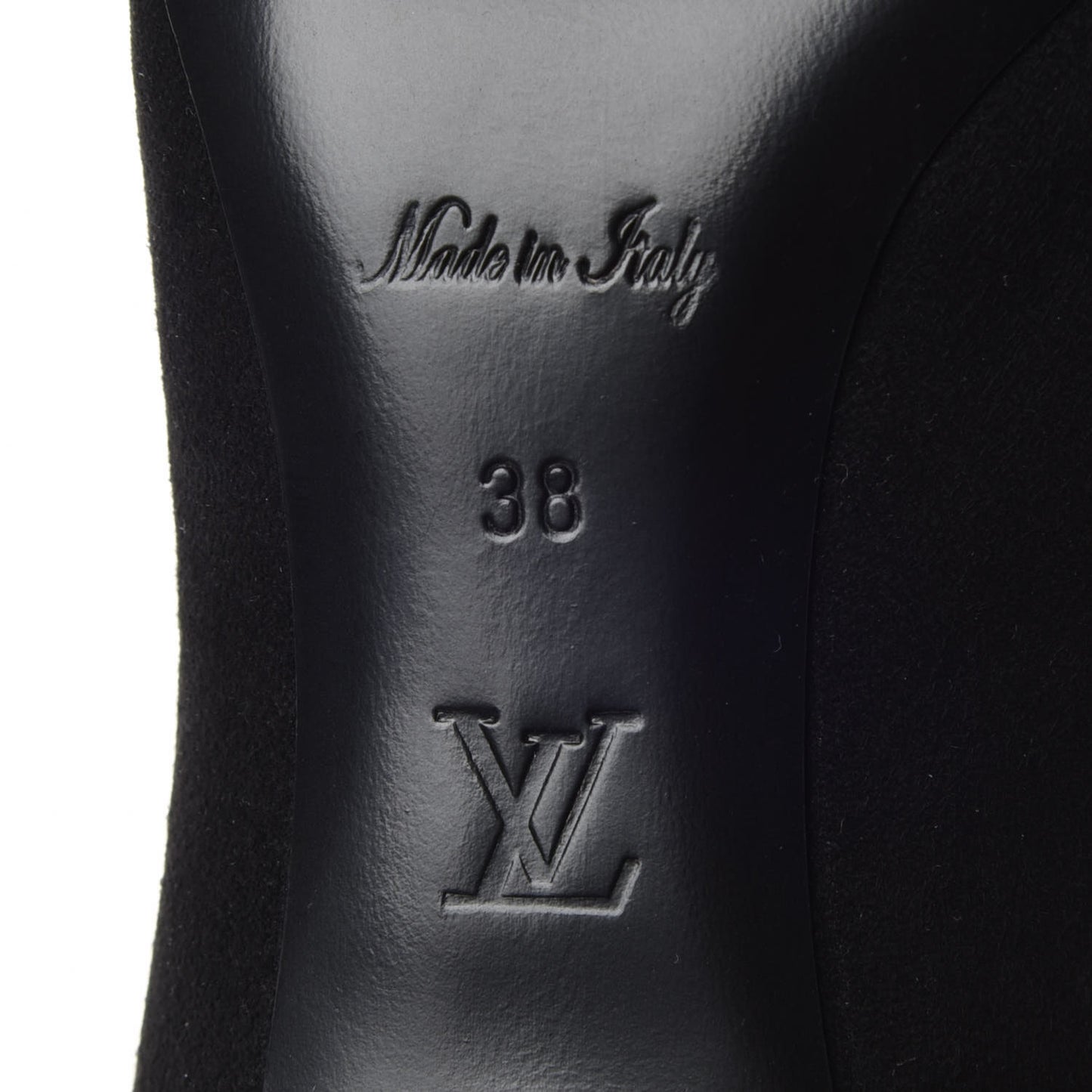 Suede Monogram Uniformes Cap Toe Chelsea 75mm Ankle Boots 38 Black