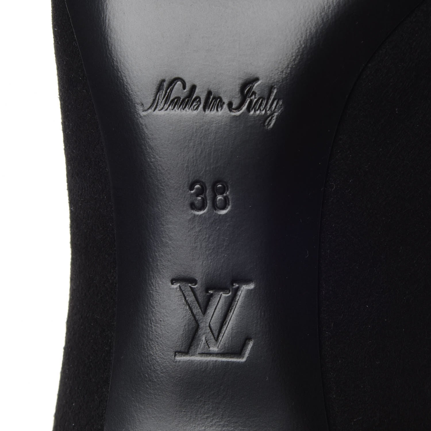 Louis Vuitton Suede Monogram Uniformes Cap Toe Chelsea 75mm Ankle Boots 38 Black 6 of 8