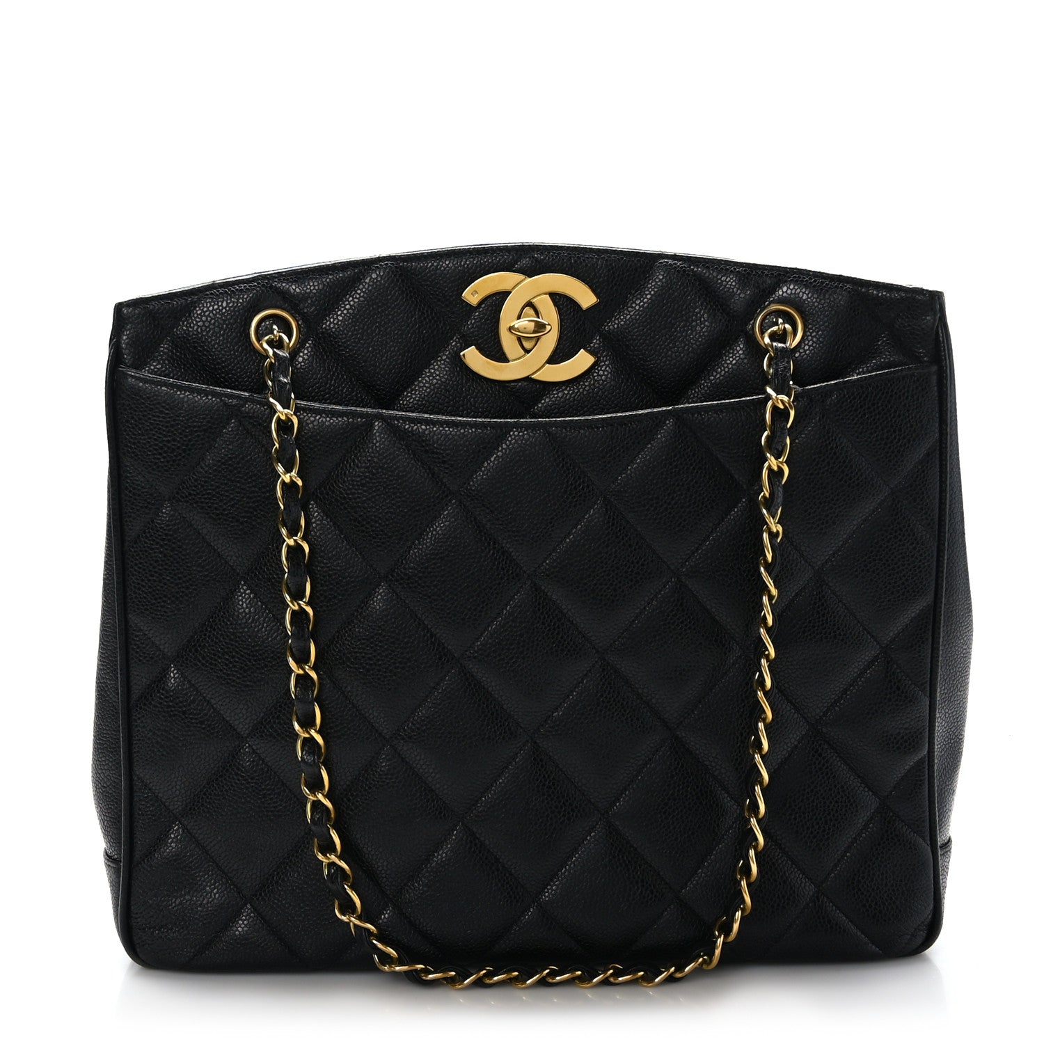 Chanel Caviar Quilted Flap Shoulder Bag Black 1 of 9