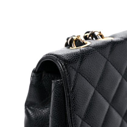 Chanel Caviar Quilted Jumbo Single Flap Black 21 of 23