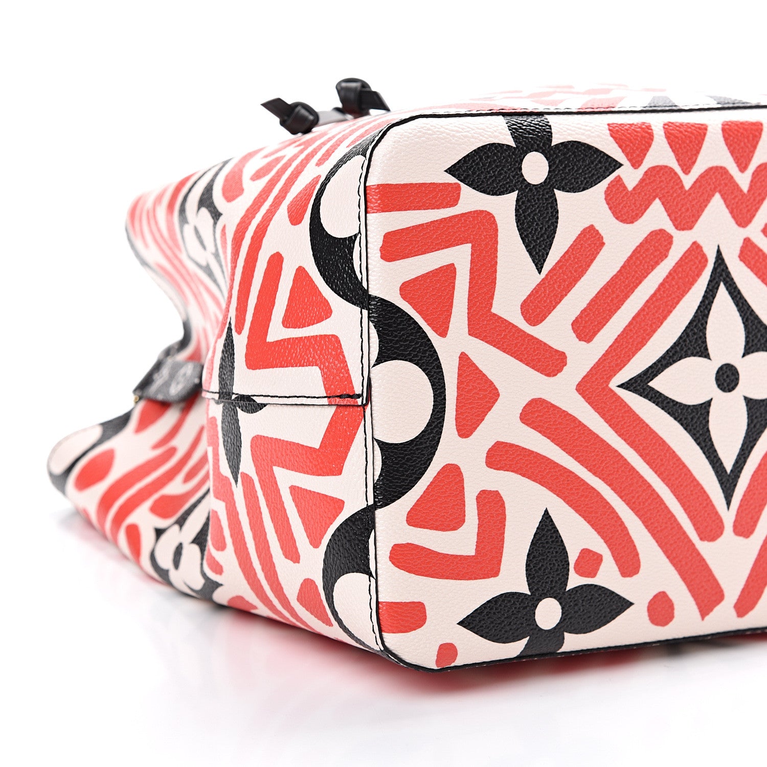 Louis Vuitton Monogram Giant Crafty NeoNoe MM Creme Rouge Black 8 of 9