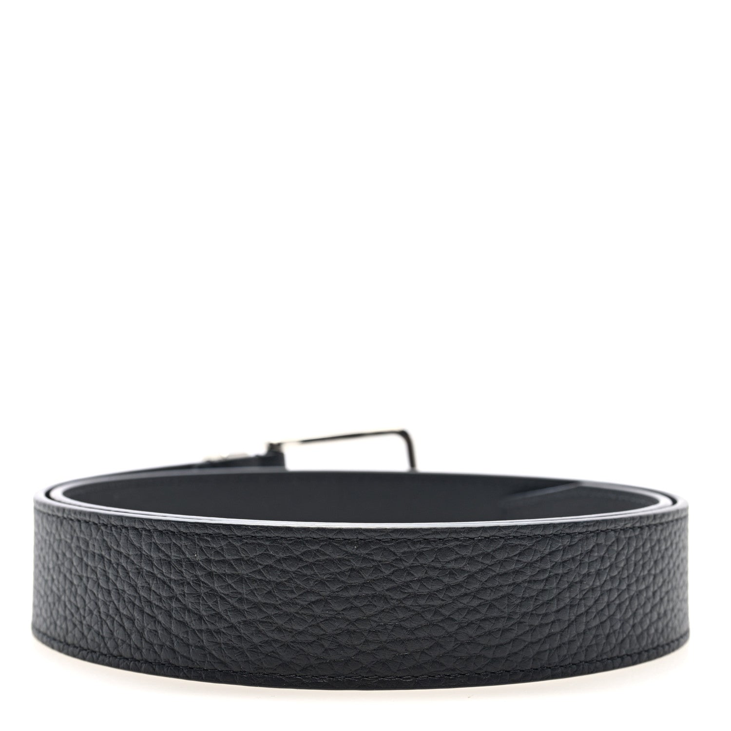 Louis Vuitton Taurillon 35mm Pont Neuf Belt 85 34 Black 85/34 Black 2 of 4