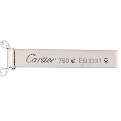 Cartier 18K White Gold LOVE Bar Pendant Necklace 4 of 4