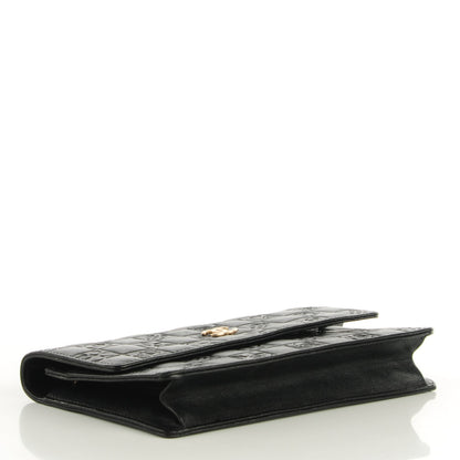 Chanel Lambskin Precious Symbols Wallet On Chain WOC Black 4 of 7