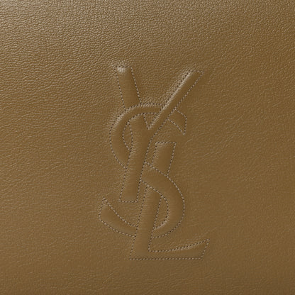 Saint Laurent Calfskin Monogram Large Belle De Jour Clutch Beige 8 of 10