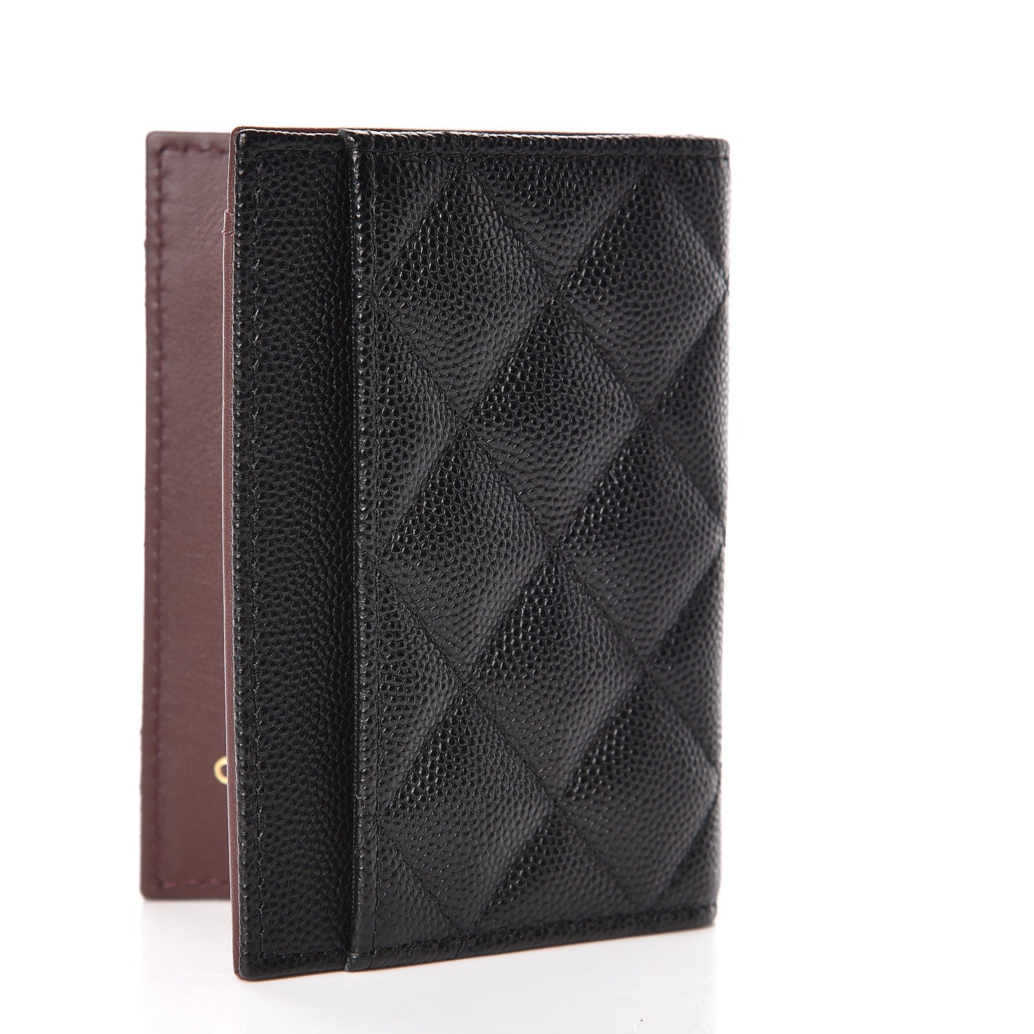 Chanel Caviar Quilted Card Holder Wallet Black 3 of 9