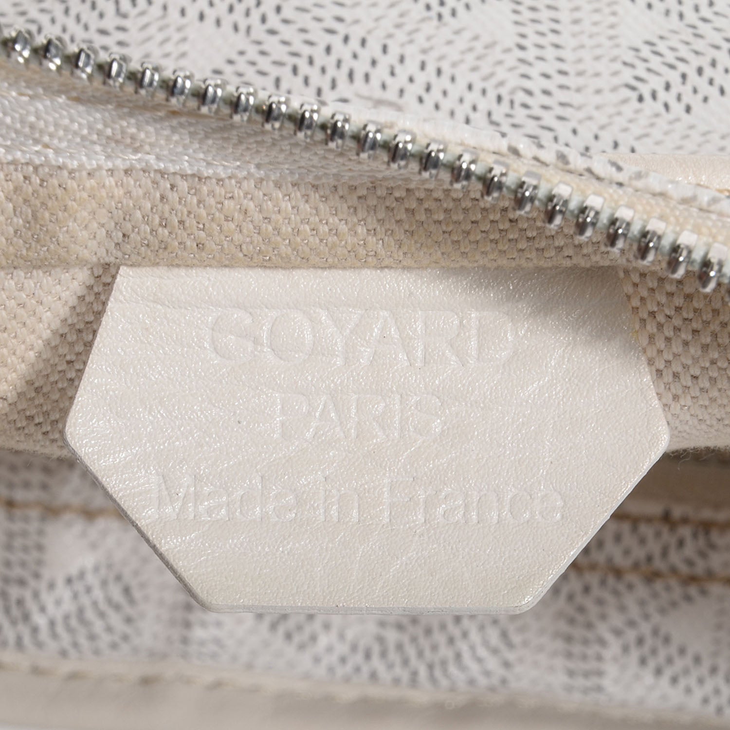 Goyard Goyardine Fidji Zip Hobo White 6 of 10