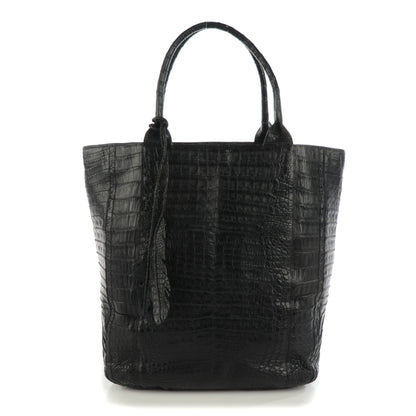 Nancy Gonzalez Crocodile Large Leaf Tote Black 1 of 6
