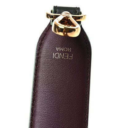 Fendi Vitello Dolce Bi-Color Degrade Studded Strap You Verde Prato Bordeaux 3 of 5