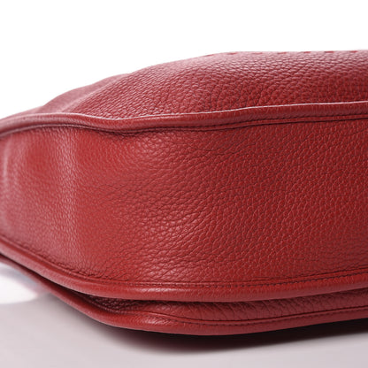 Hermes Taurillon Clemence Evelyne III GM Rouge Vif 8 of 9