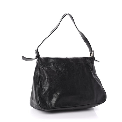 Fendi Calfskin Big Forever Mama Baguette Black 3 of 11