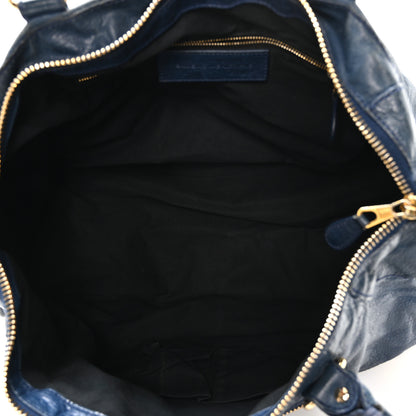 Balenciaga Agneau Giant 12 Gold Hardware Work Bleu Mineral 5 of 10