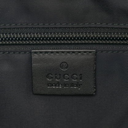 Gucci GG Supreme Monogram Calfskin Web Medium Flat Messenger Bag Beige Ebony Black 6 of 10