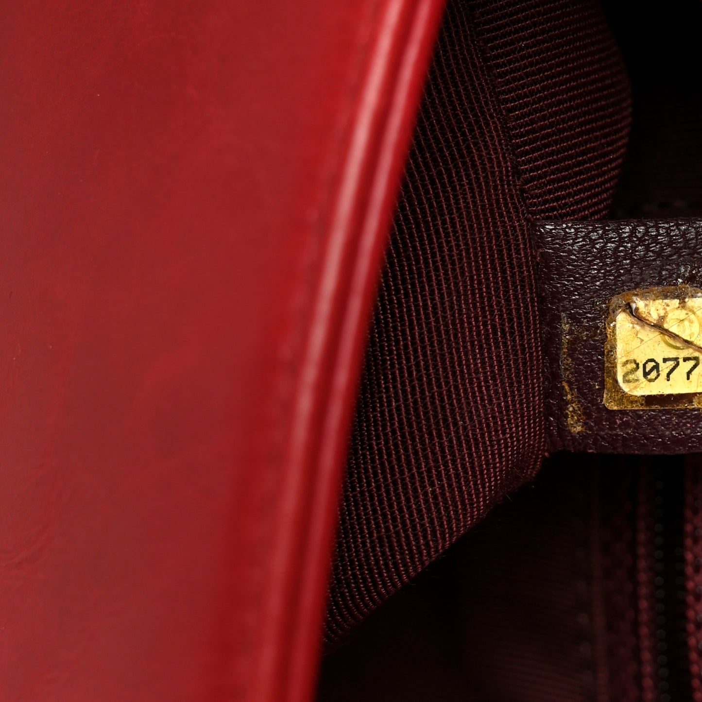 Glazed Calfskin Quilted Small Coco Boy Flap Red