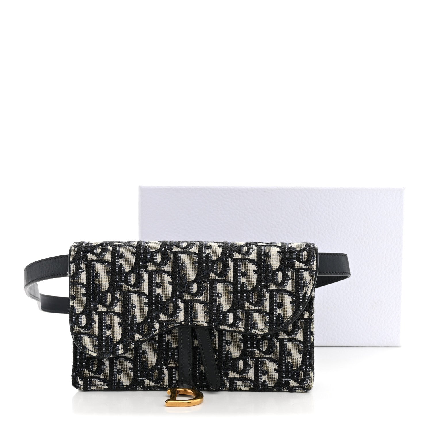 Christian Dior Oblique Saddle Belt Bag Blue 13 of 13