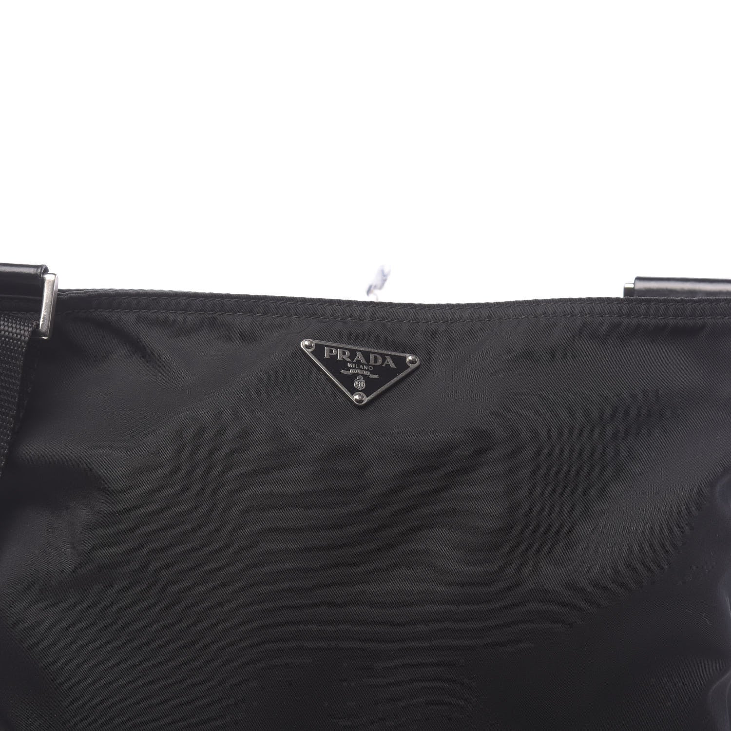 Prada Nylon Vela Flat Messenger Bag Black 10 of 10